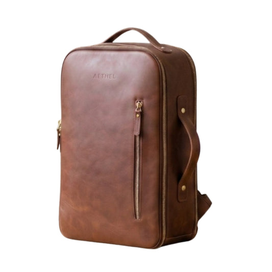 Virello Structured Leather Backpack – Smart Carry Edition