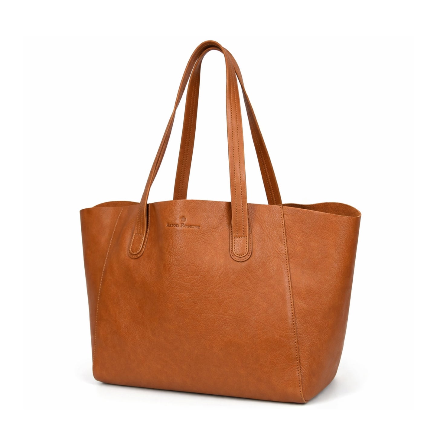 Classic Black Leather Tote Bag – Minimal Everyday Carry