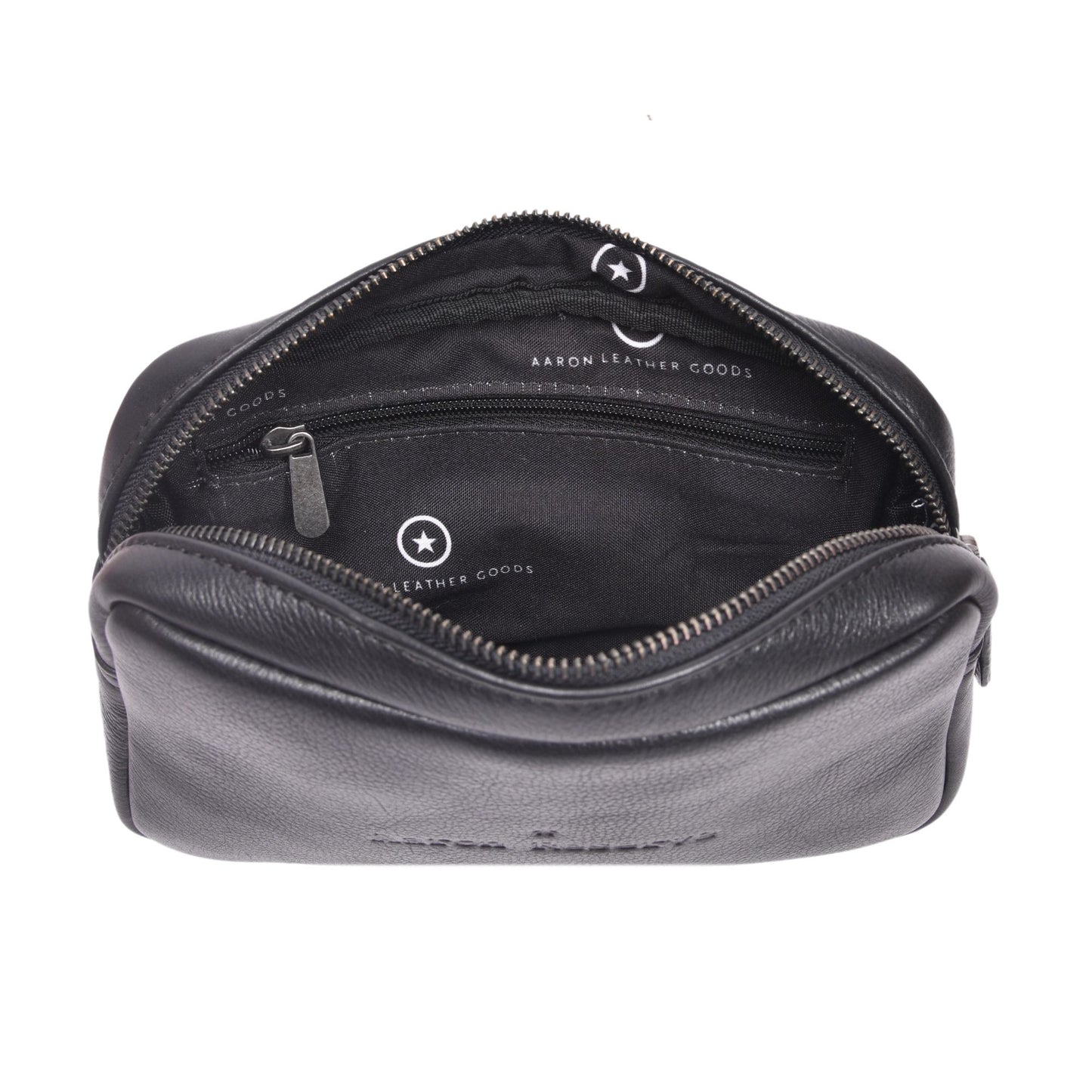 Aaron Reserve Tan Leather Utility Pouch | Premium Travel Organizer