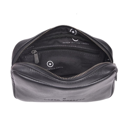 Aaron Reserve Tan Leather Utility Pouch | Premium Travel Organizer