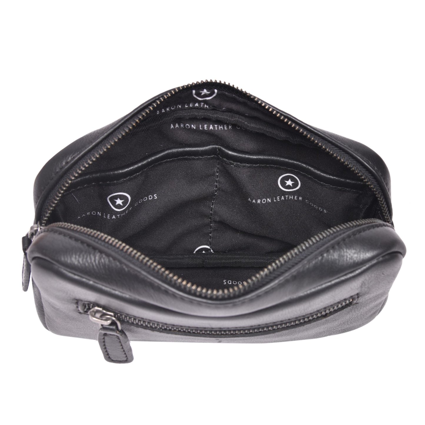 Aaron Reserve Tan Leather Utility Pouch | Premium Travel Organizer