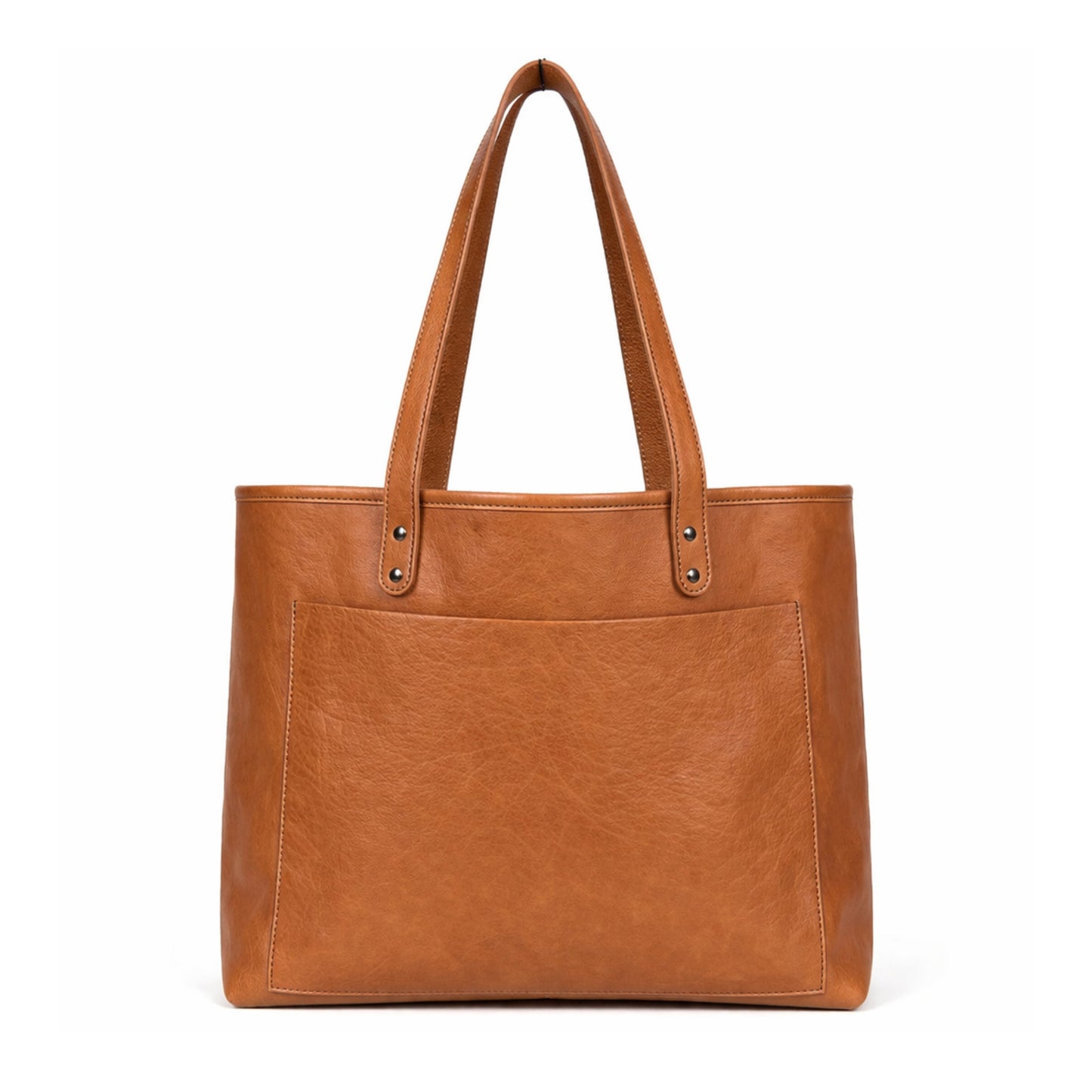 Classic Tan Leather Tote Bag – Everyday Minimal Carry