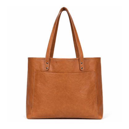 Classic Tan Leather Tote Bag – Everyday Minimal Carry