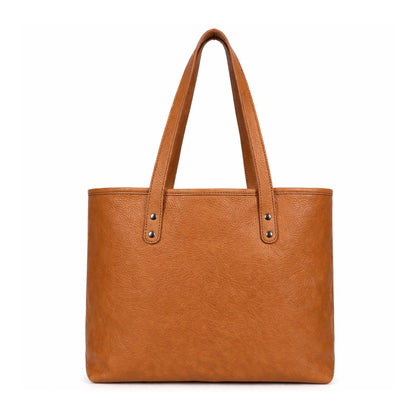 Classic Tan Leather Tote Bag – Everyday Minimal Carry