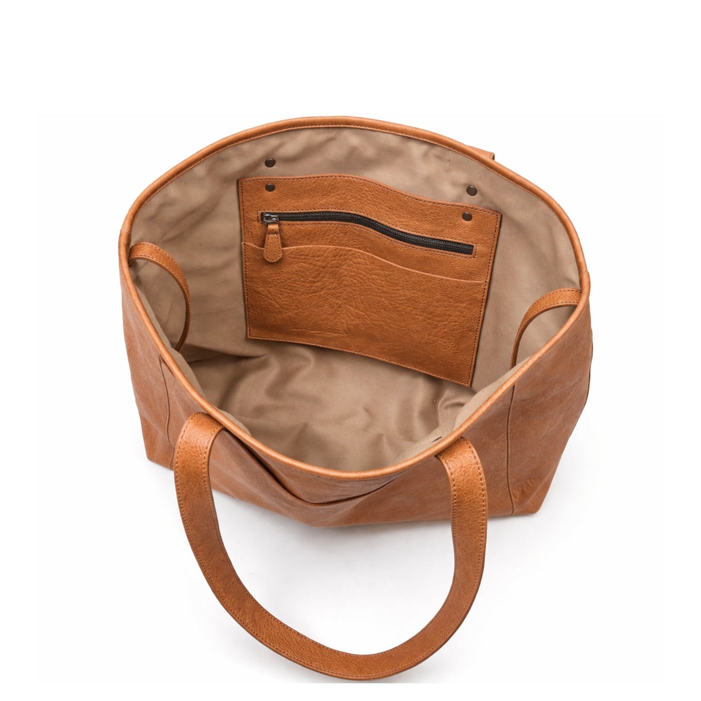 Classic Tan Leather Tote Bag – Everyday Minimal Carry