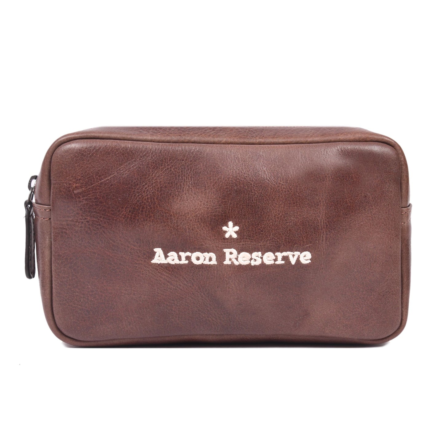 Aaron Reserve Tan Leather Utility Pouch | Premium Travel Organizer