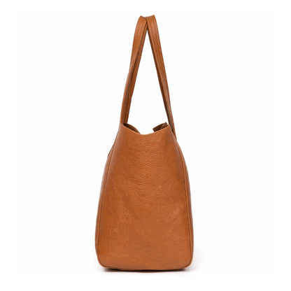 Classic Tan Leather Tote Bag – Everyday Minimal Carry