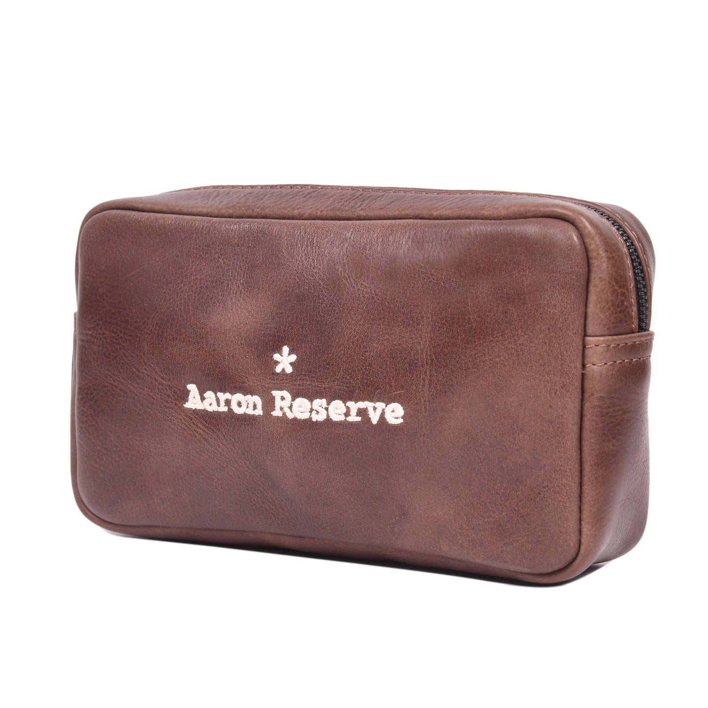 Aaron Reserve Tan Leather Utility Pouch | Premium Travel Organizer
