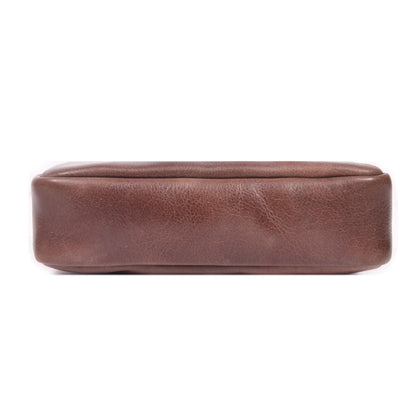 Aaron Reserve Tan Leather Utility Pouch | Premium Travel Organizer