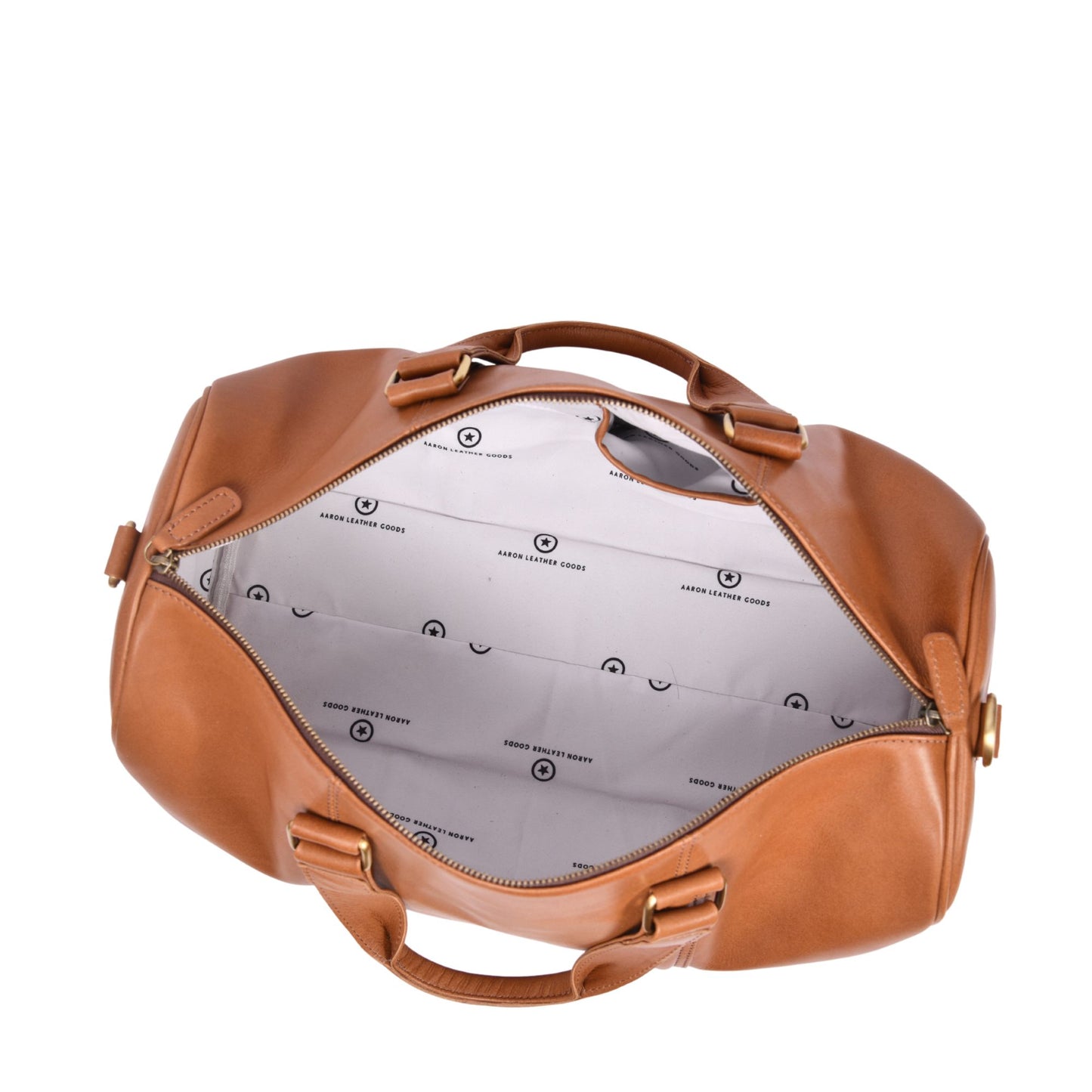 Classic Leather Duffle Bag with Shoulder Strap