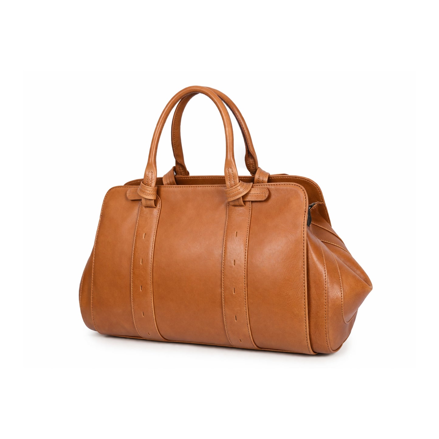 Vintage Leather Doctor Style Travel Bag – Compact & Elegant
