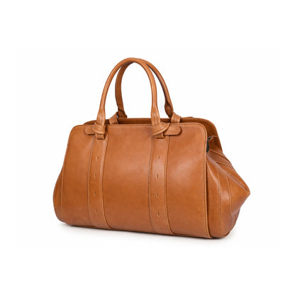 Vintage Leather Doctor Style Travel Bag – Compact & Elegant