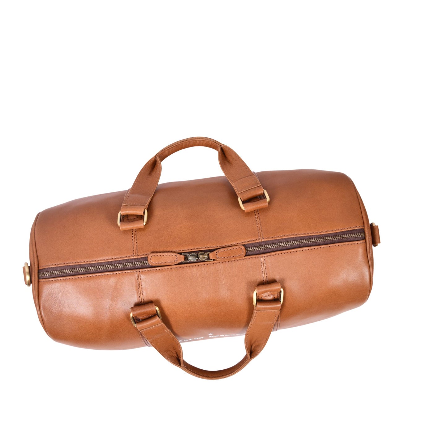 Classic Leather Duffle Bag with Shoulder Strap