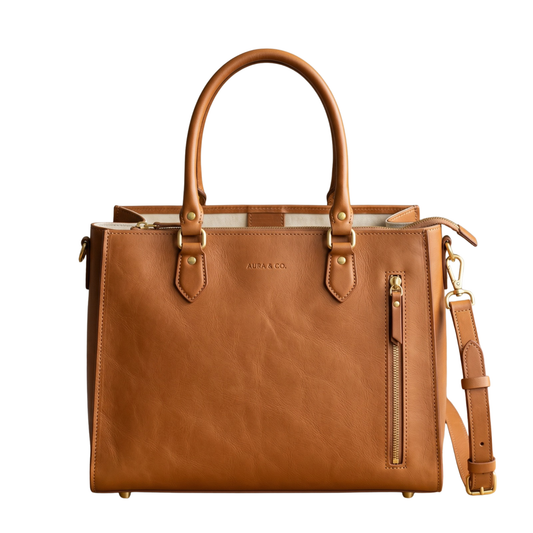 Premium Leather Office Tote Bag for Women