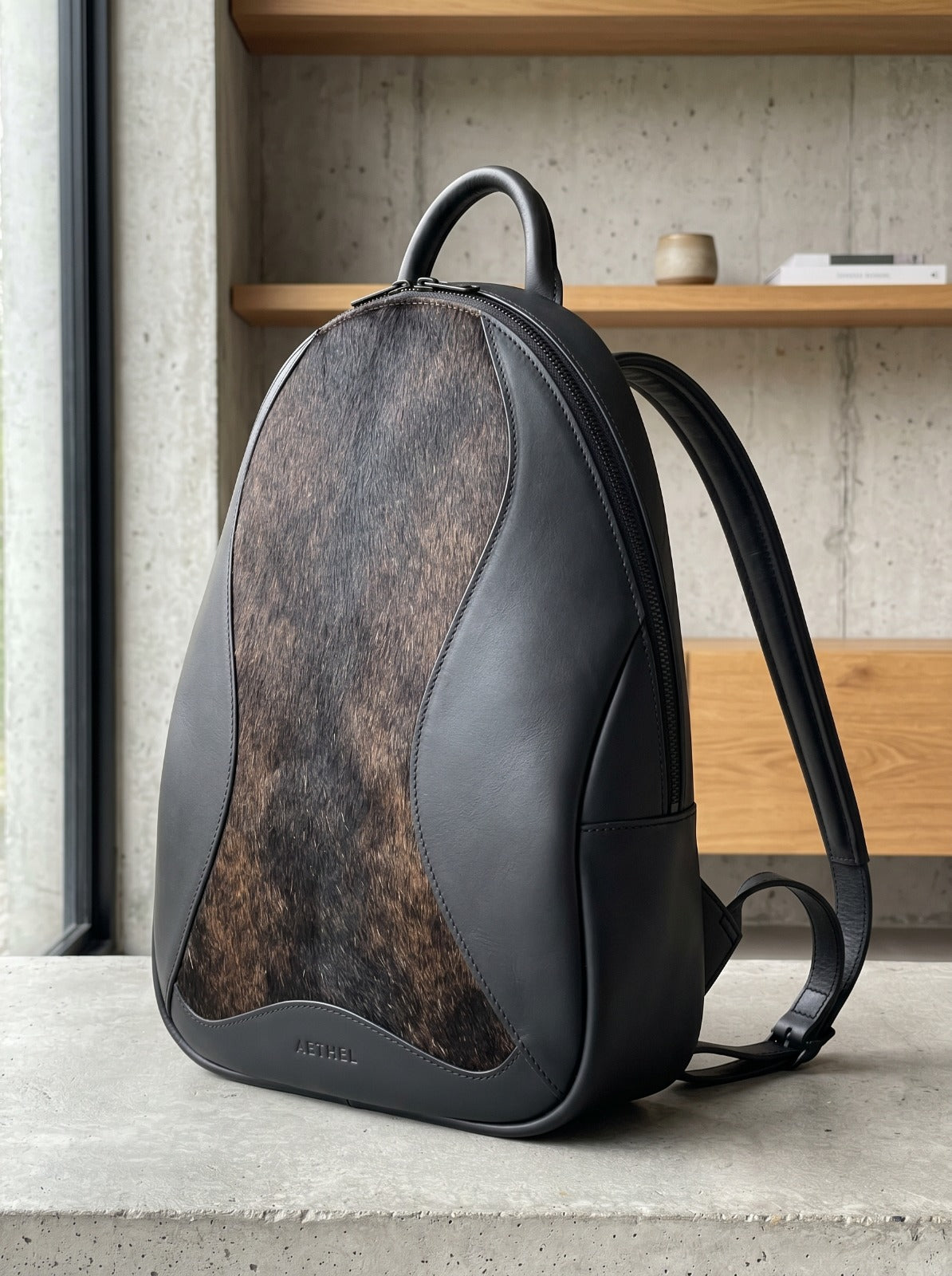 Luxury Leather & Hairon Laptop Backpack for Professionals