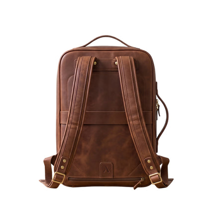 Virello Structured Leather Backpack – Smart Carry Edition