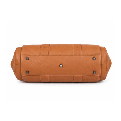 Vintage Leather Doctor Style Travel Bag – Compact & Elegant