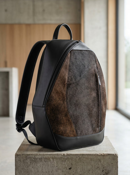 Modern Leather & Hairon Laptop Backpack for Men & Women