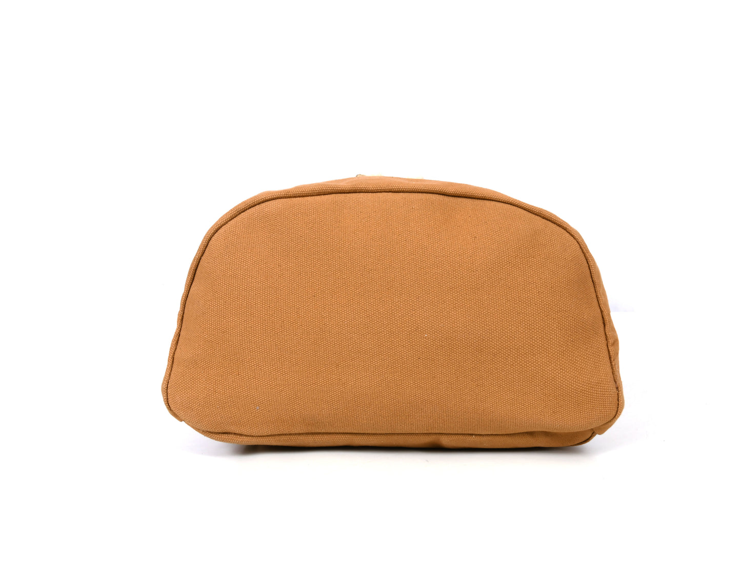 Vintage Tan Canvas Backpack with Leather Straps