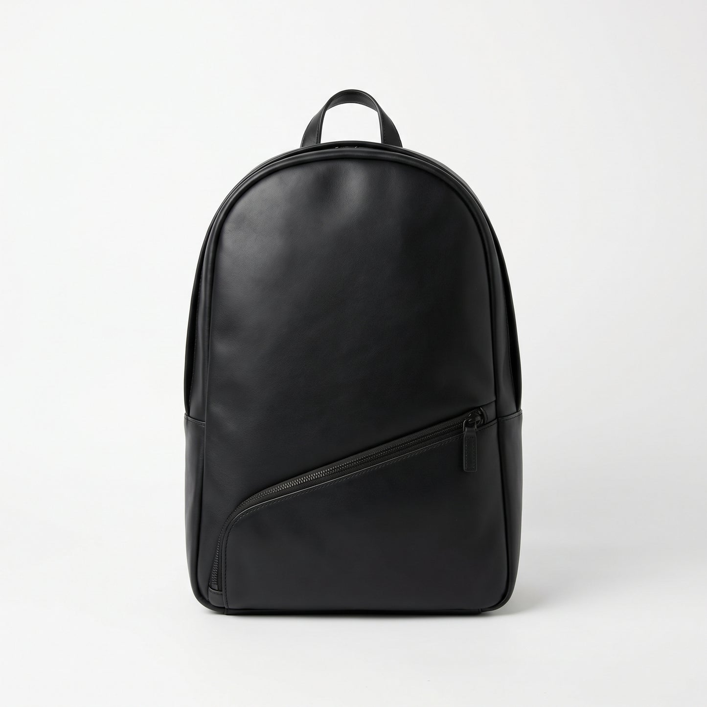 Minimalist Black Leather Backpack – Modern Everyday Carry Bag