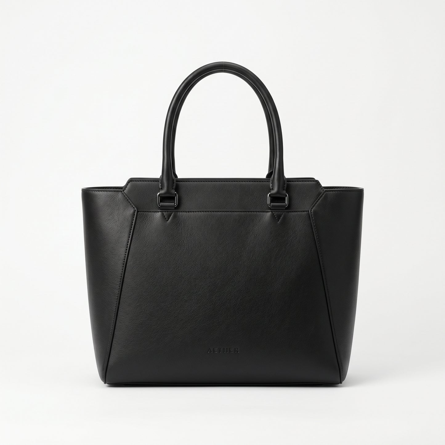 Elegant Black Leather Tote Bag for Women – Premium Work & Everyday Handbag