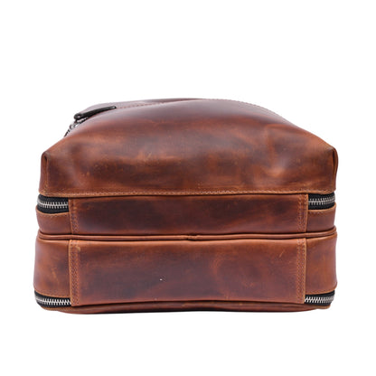 Premium Brown Leather Backpack for Work & Travel - Aaron Leather Goods