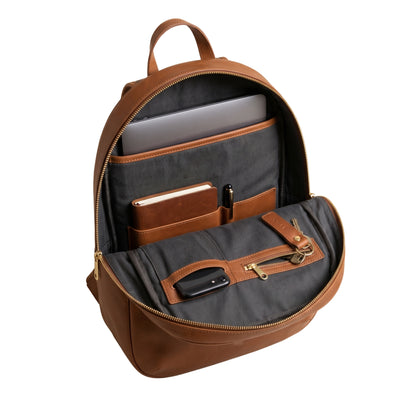 Aureo Classic Leather Backpack – Timeless Everyday Carry