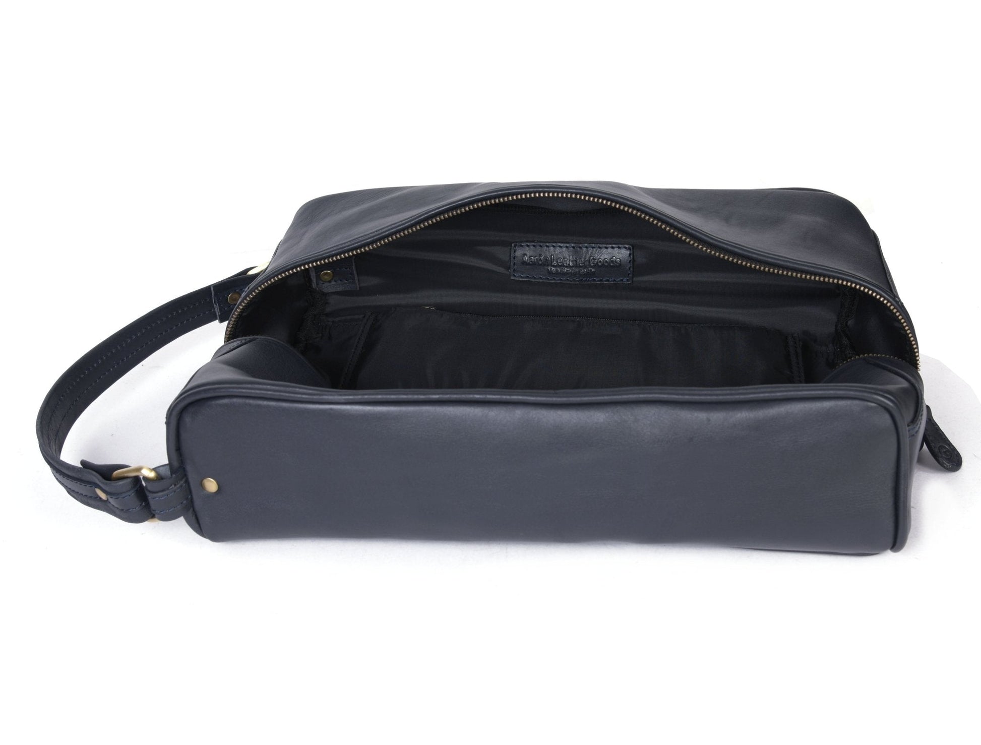 Elegant Black Leather Shoe Bag – Travel Ready - Aaron Leather Goods