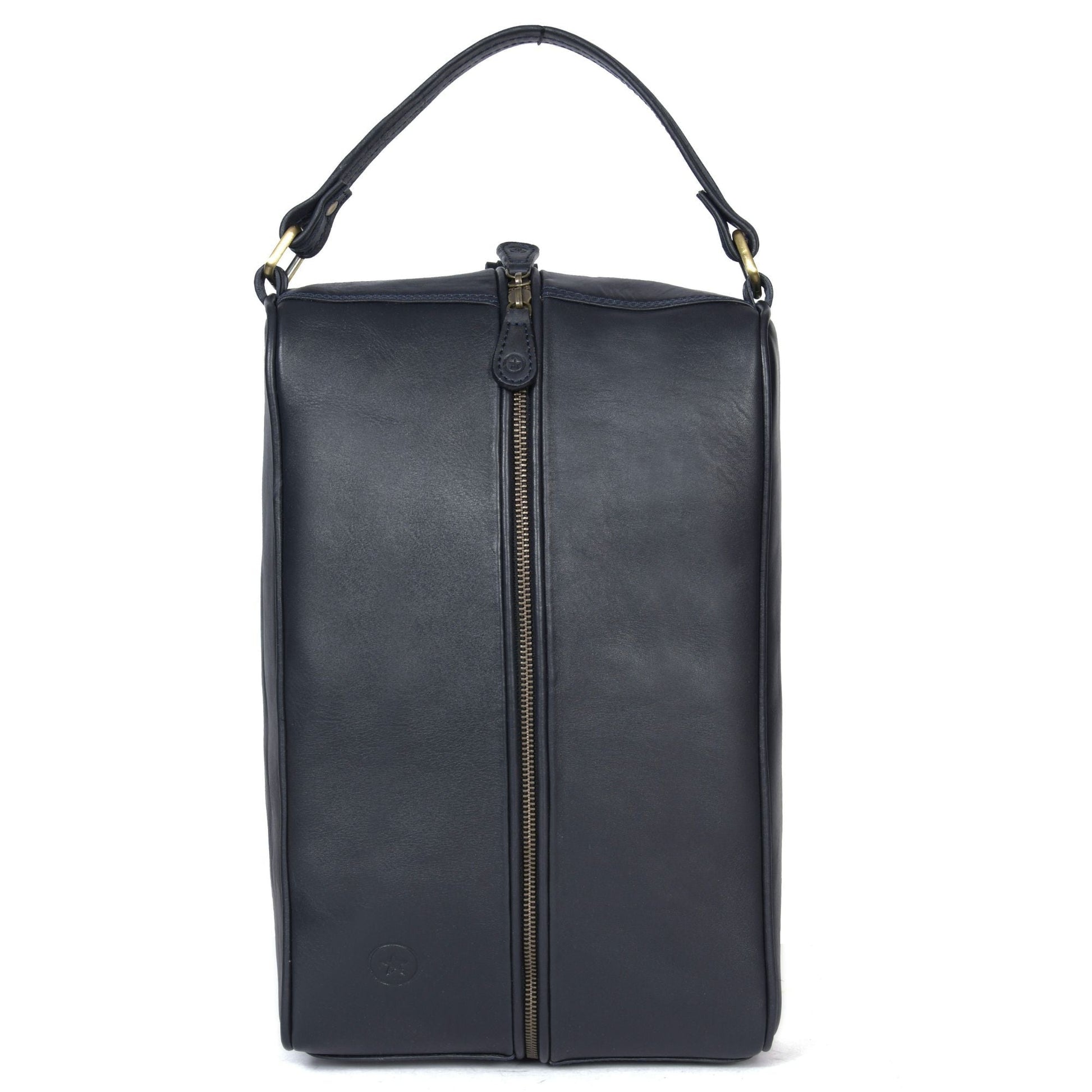 Elegant Black Leather Shoe Bag – Travel Ready - Aaron Leather Goods
