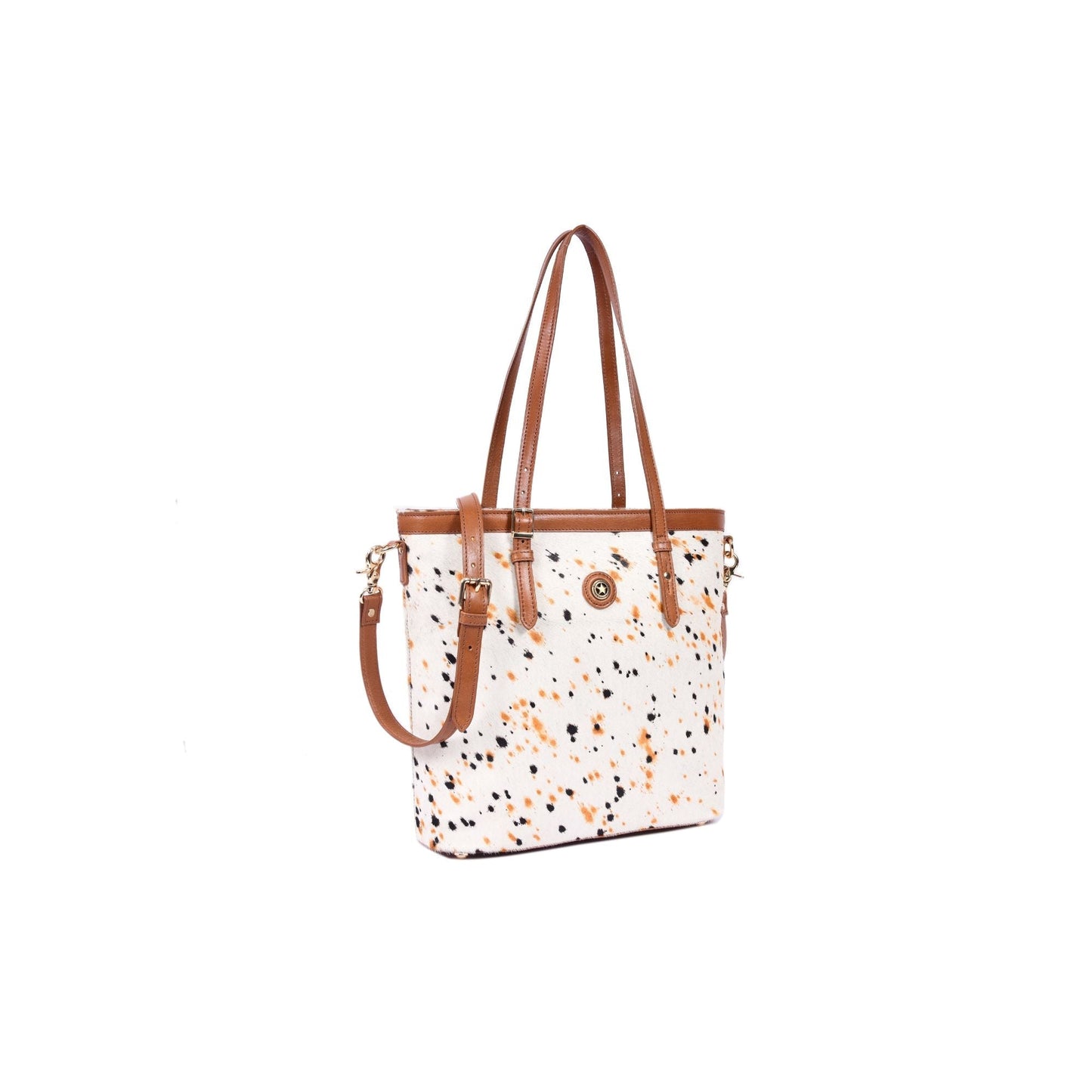 Hairon Leather Ladies Tote Bag with Adjustable Shoulder Strap - Aaron Leather Goods