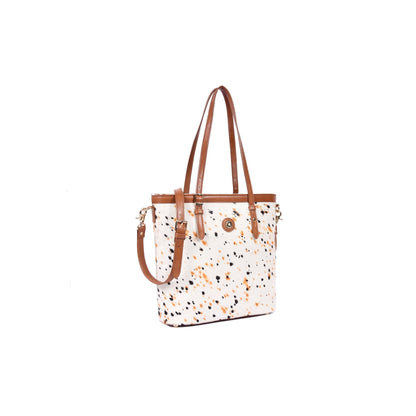 Hairon Leather Ladies Tote Bag with Adjustable Shoulder Strap - Aaron Leather Goods