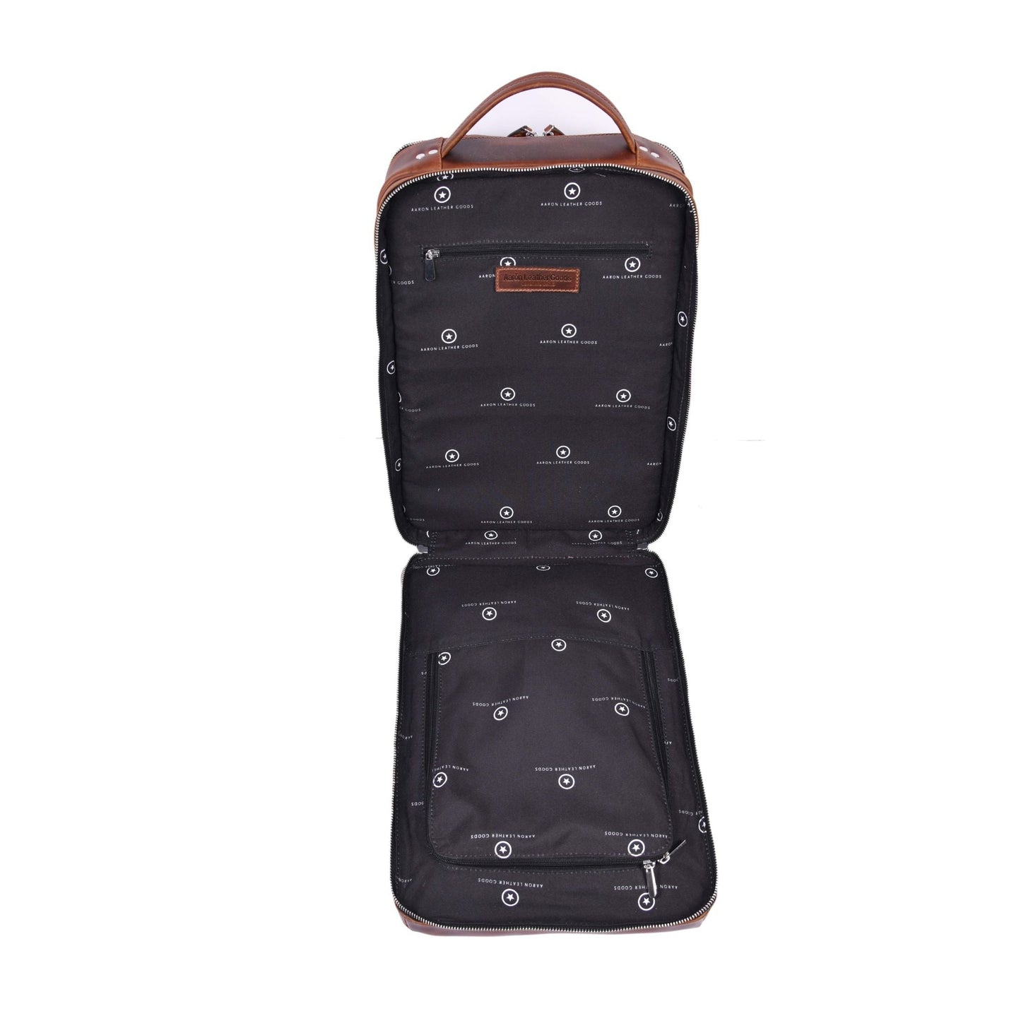 Premium Brown Leather Backpack for Work & Travel - Aaron Leather Goods