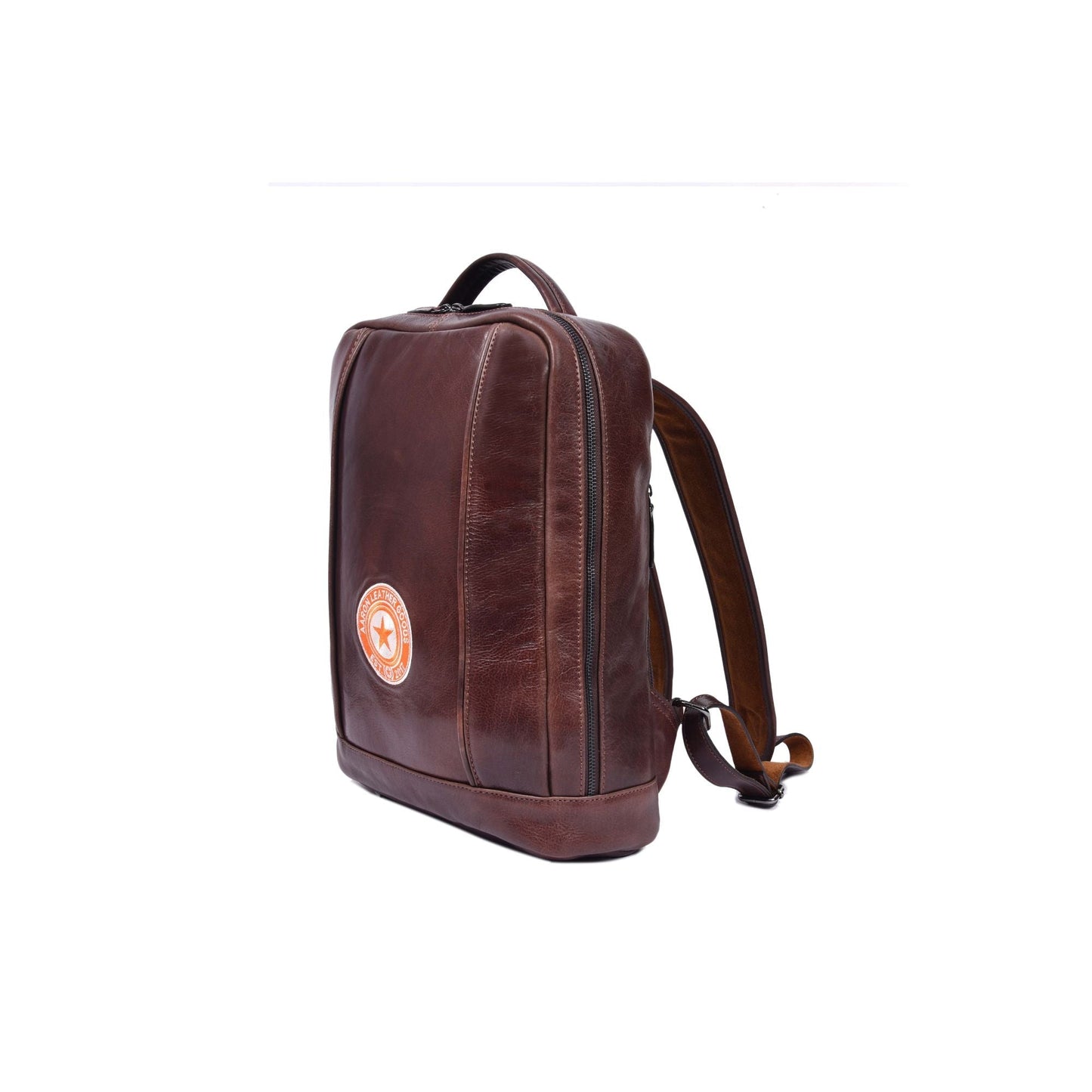 Premium Brown Leather Backpack – Work & Travel - Aaron Leather Goods