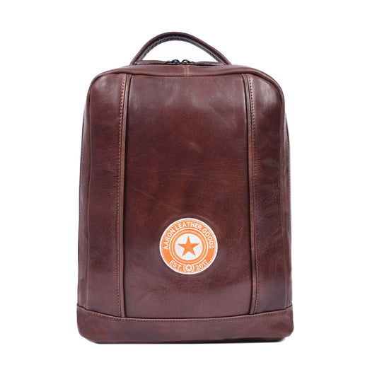 Premium Brown Leather Backpack – Work & Travel - Aaron Leather Goods
