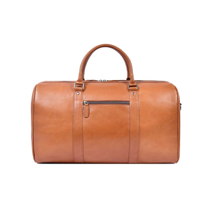 Premium Leather Classic Duffle Bag with Shoulder Strap for Travel & Gym - Aaron Leather Goods