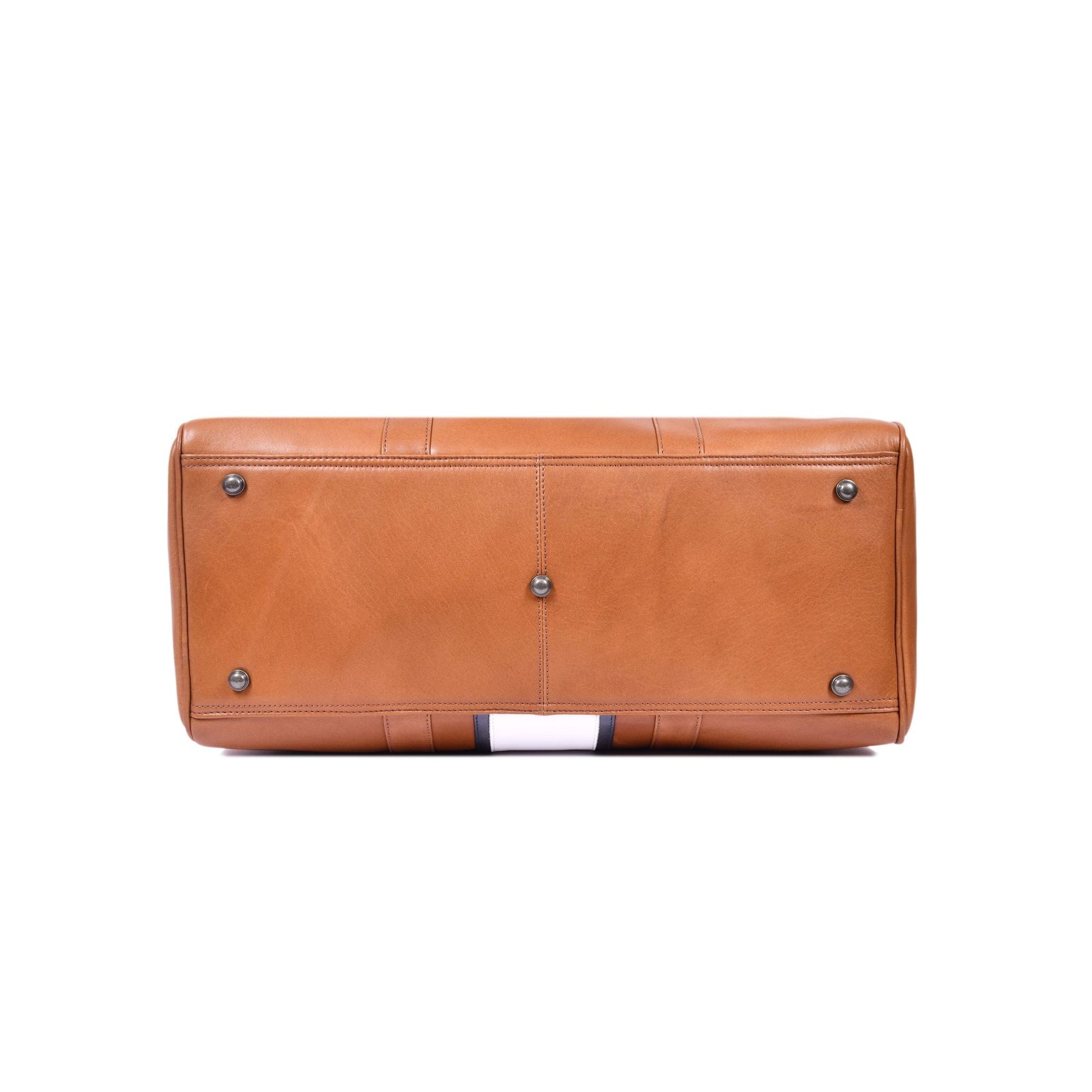 Premium Leather Classic Duffle Bag with Shoulder Strap for Travel & Gym - Aaron Leather Goods