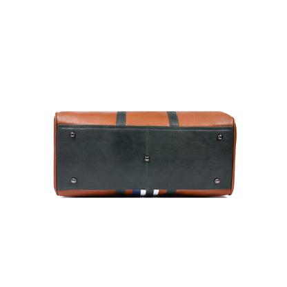 Stylish Leather Weekender Duffle for Travel & Gym Use - Aaron Leather Goods
